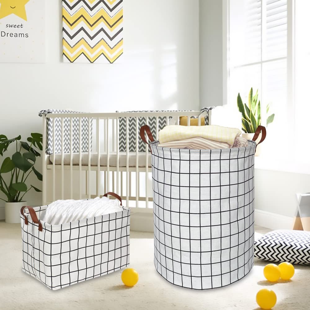 Rectangular Storage Basket,Collapsible Cute Pattern Storage Bin,Waterproof Co...