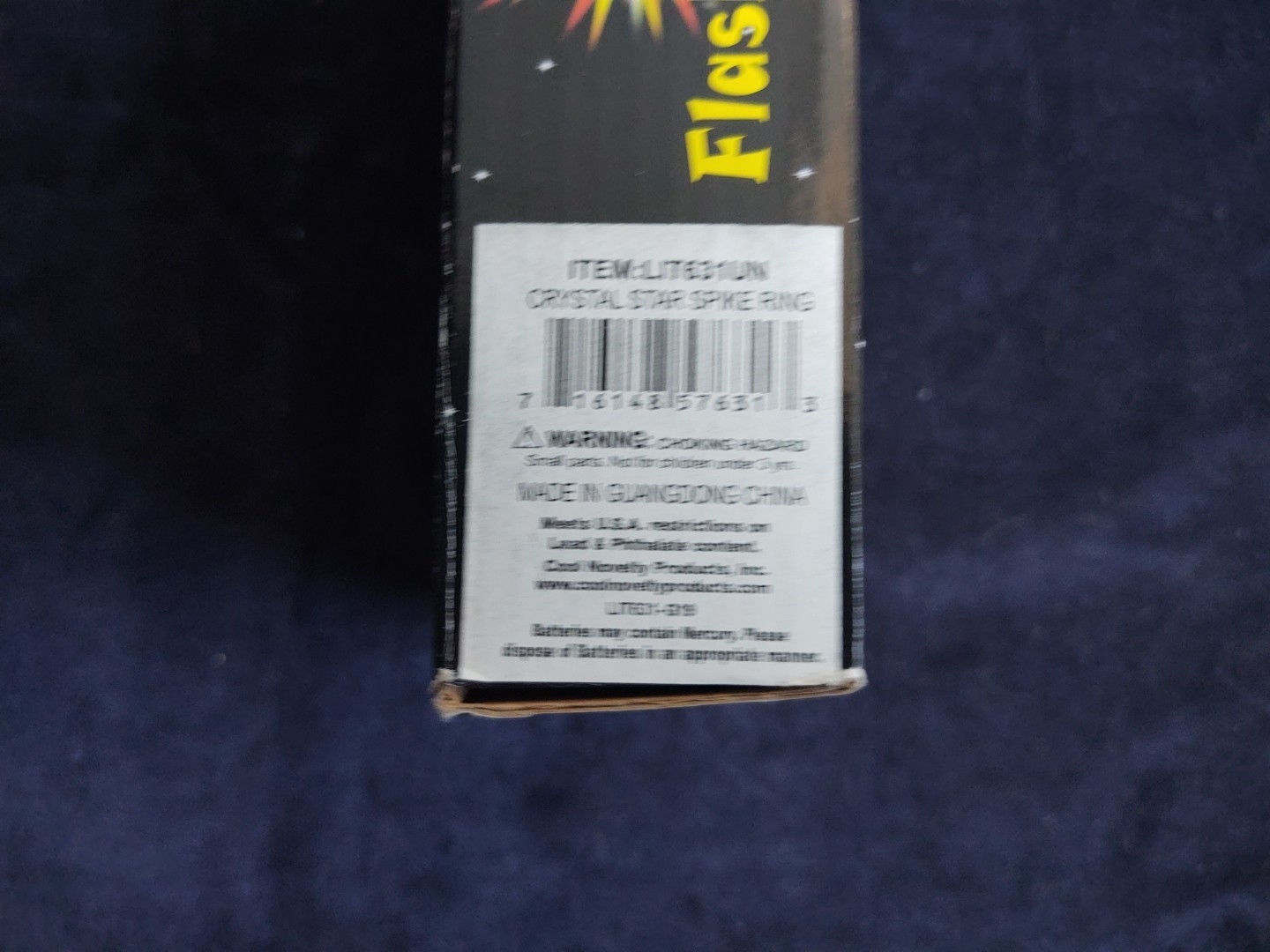 New Box Of 24 Flashing Led Gel Spike Rings In Multi Colors Light Up Party Favors