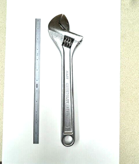 12" ADJUSTABLE WRENCH CHROME PLATED CRESCENT AC212BK