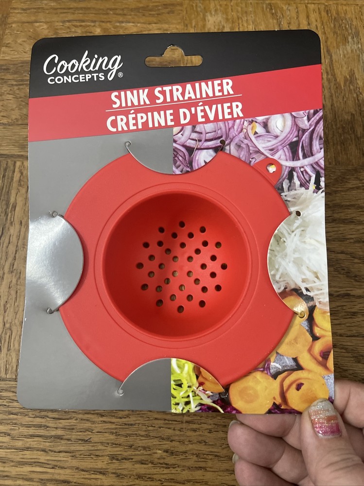 Cooking Concepts Sink Strainer Red