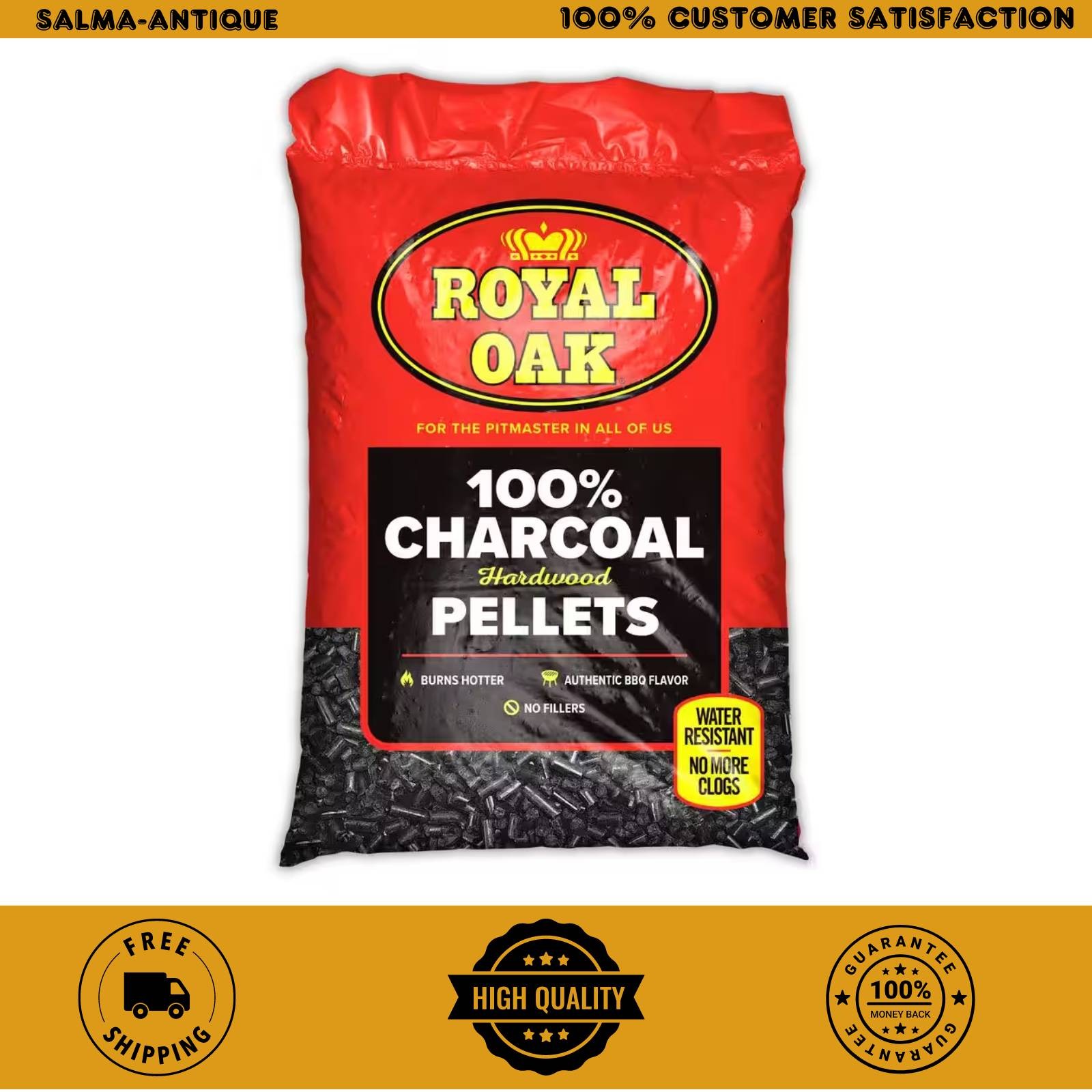20 Lbs. 100% Charcoal Hardwood Pellets