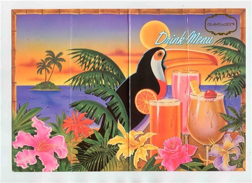 Crawdaddy's Drinks Menu Toucan Joseph E Seagram & Sons