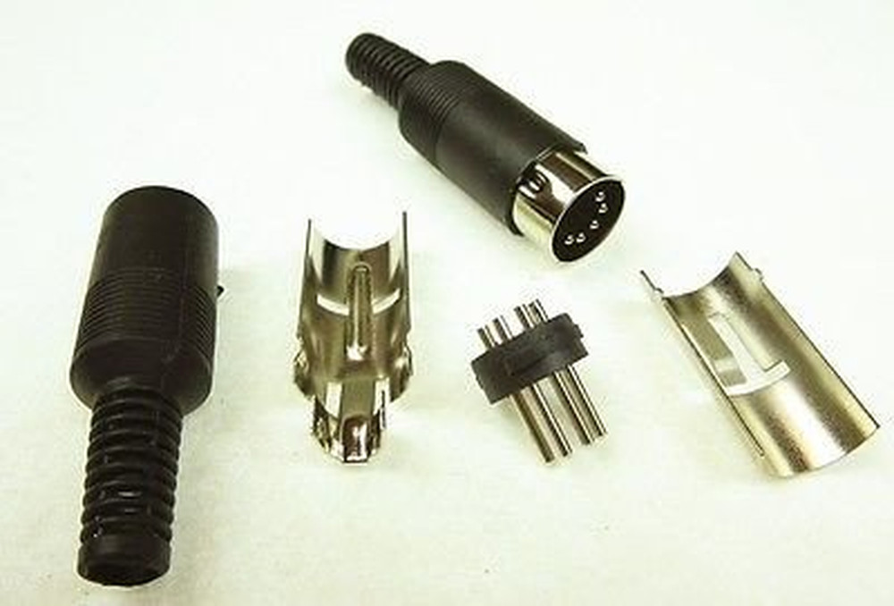 DIN 5-Pin Plug MIDI Cable Connector (10 Pack)