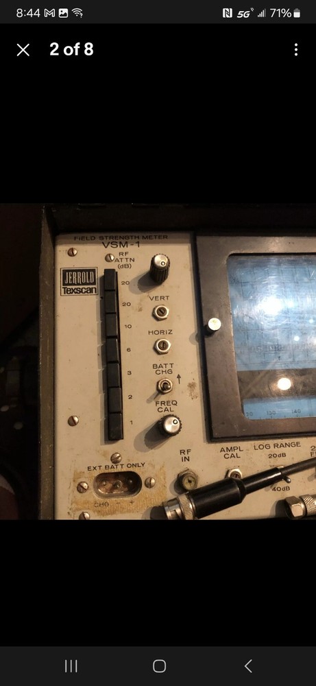 Jerrold Texscan Field Strength Meter (Spectrum Analyzer) Model VSM-1