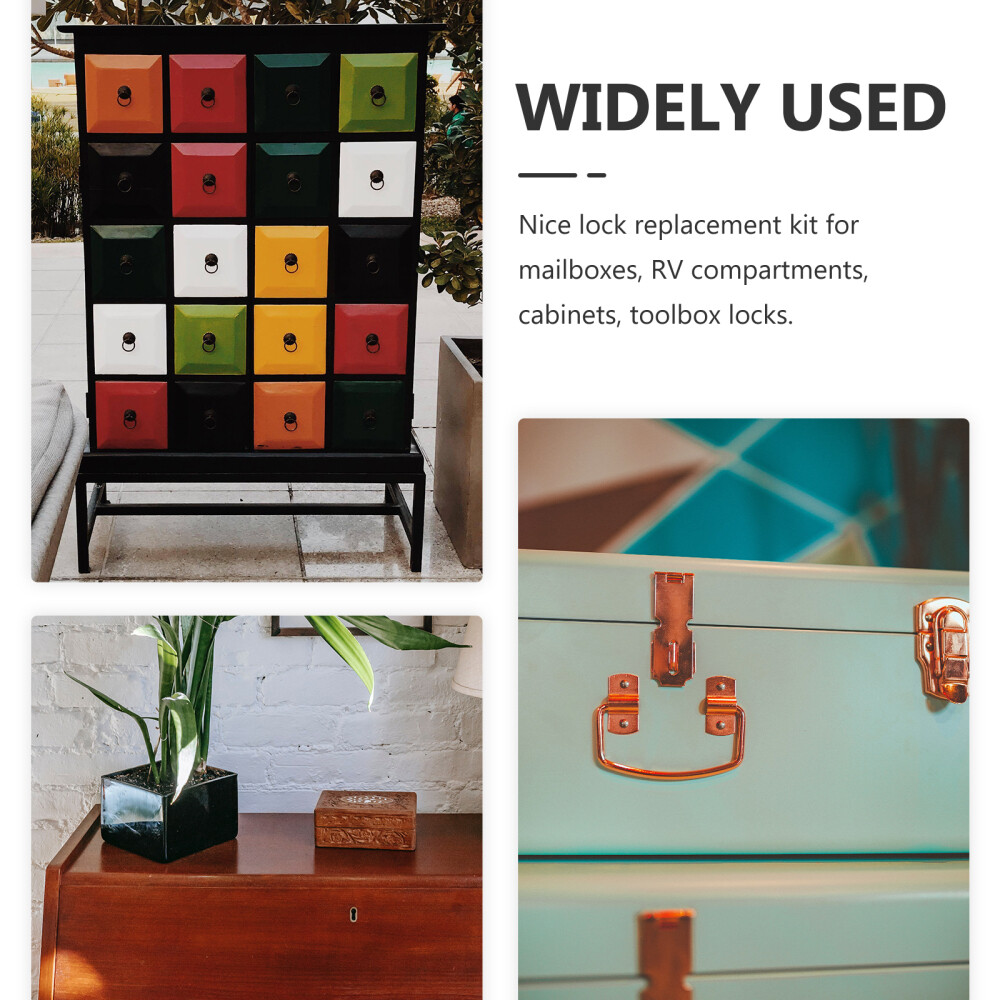 Cam Lock Desk Drawer File Cabinet Locks Mailbox Replacement with Key