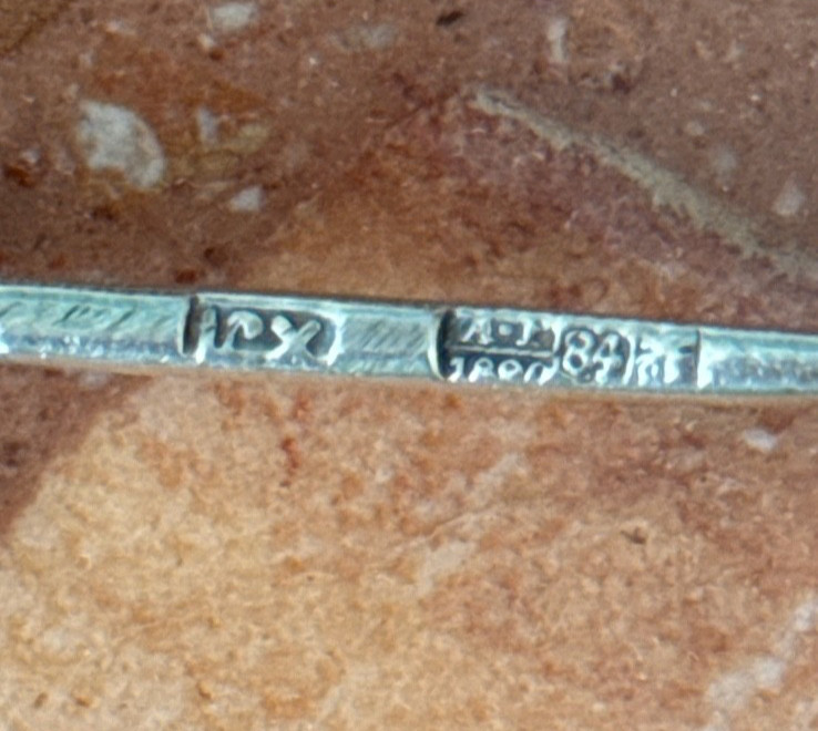 Old Russian Silver Spoons and Small Fork 29 Grams
