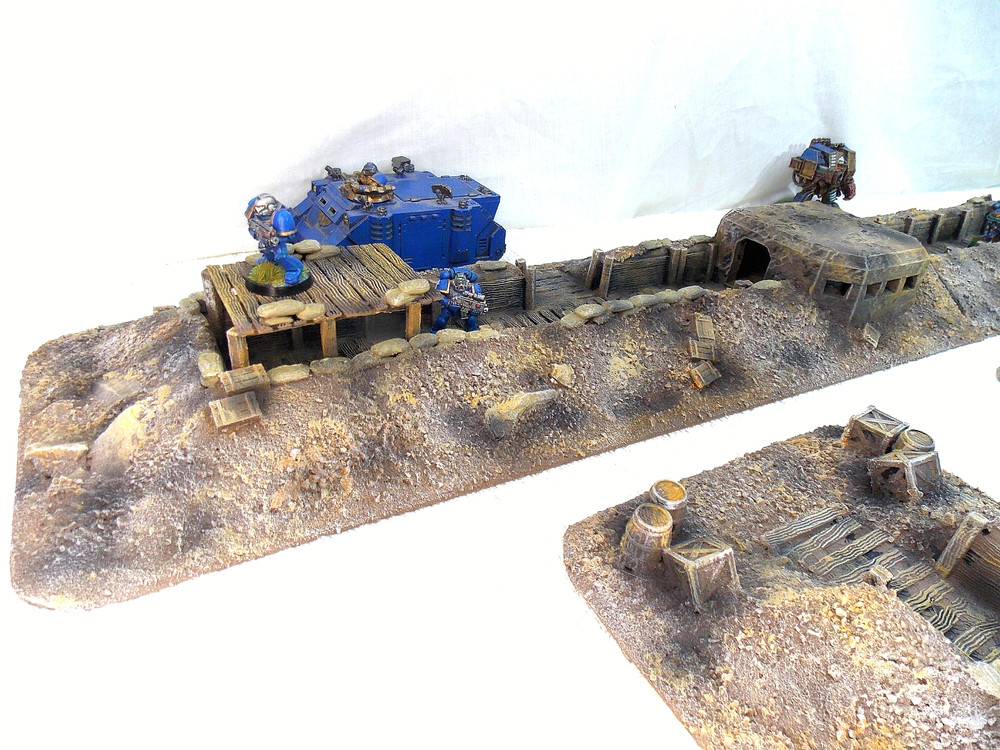 WARGAMING TERRAIN PAINTED ADVANCE ORDERS TRENCH SYSTEM