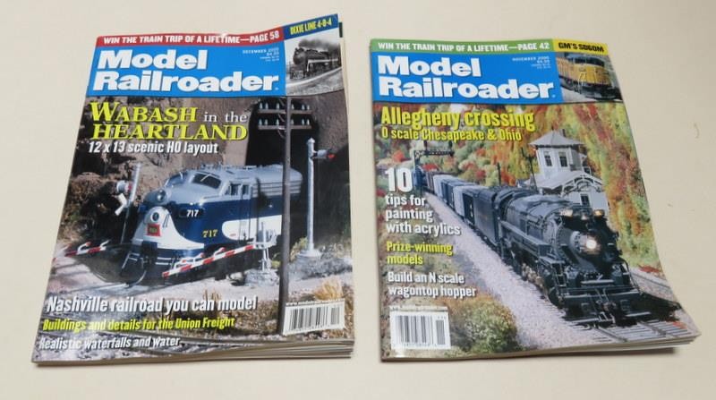 Model Railroader Magazine Complete Year 2000 - 12 Issues