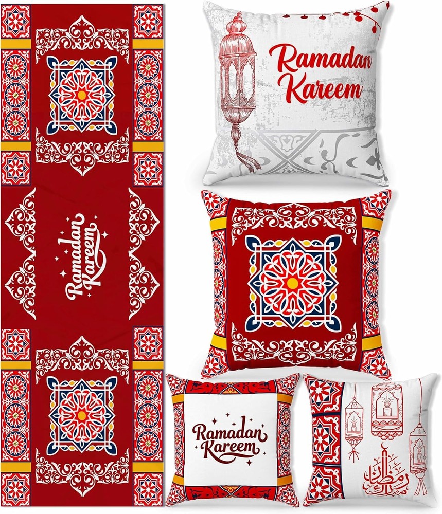 OLEEK Ramadan 2026 Decor Set Pillow Covers 20x20 Table Runner