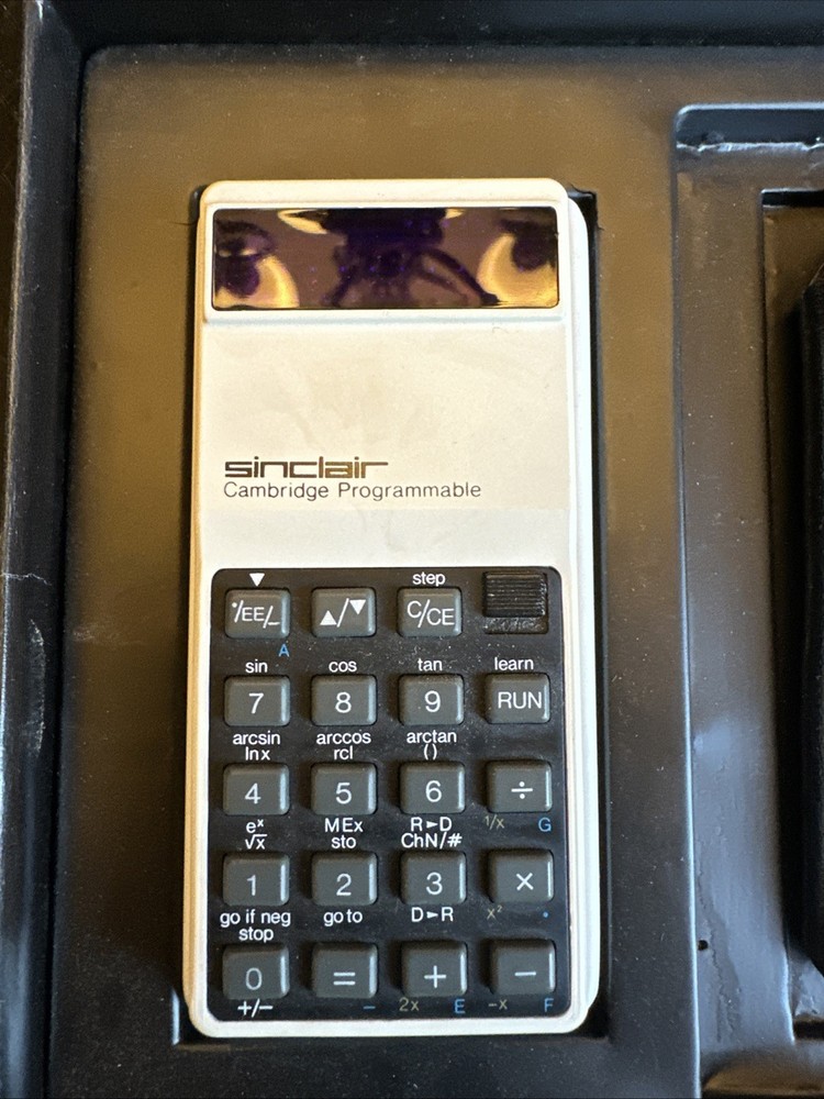 Sinclair Cambridge Programmable Calculator with Original Box, Receipt and More.