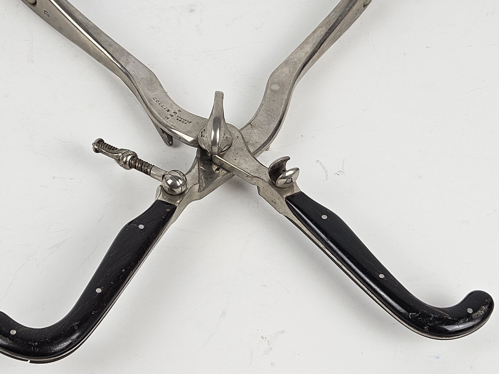 Antique 1800s US Civil War Surgeon Doctors Birthing Forceps Maison Collin France