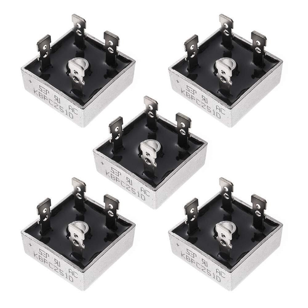5pcs Kbpc2510 2510 Bridge Rectifier Diode 25a 1000v Single Phase Full Wave Elect