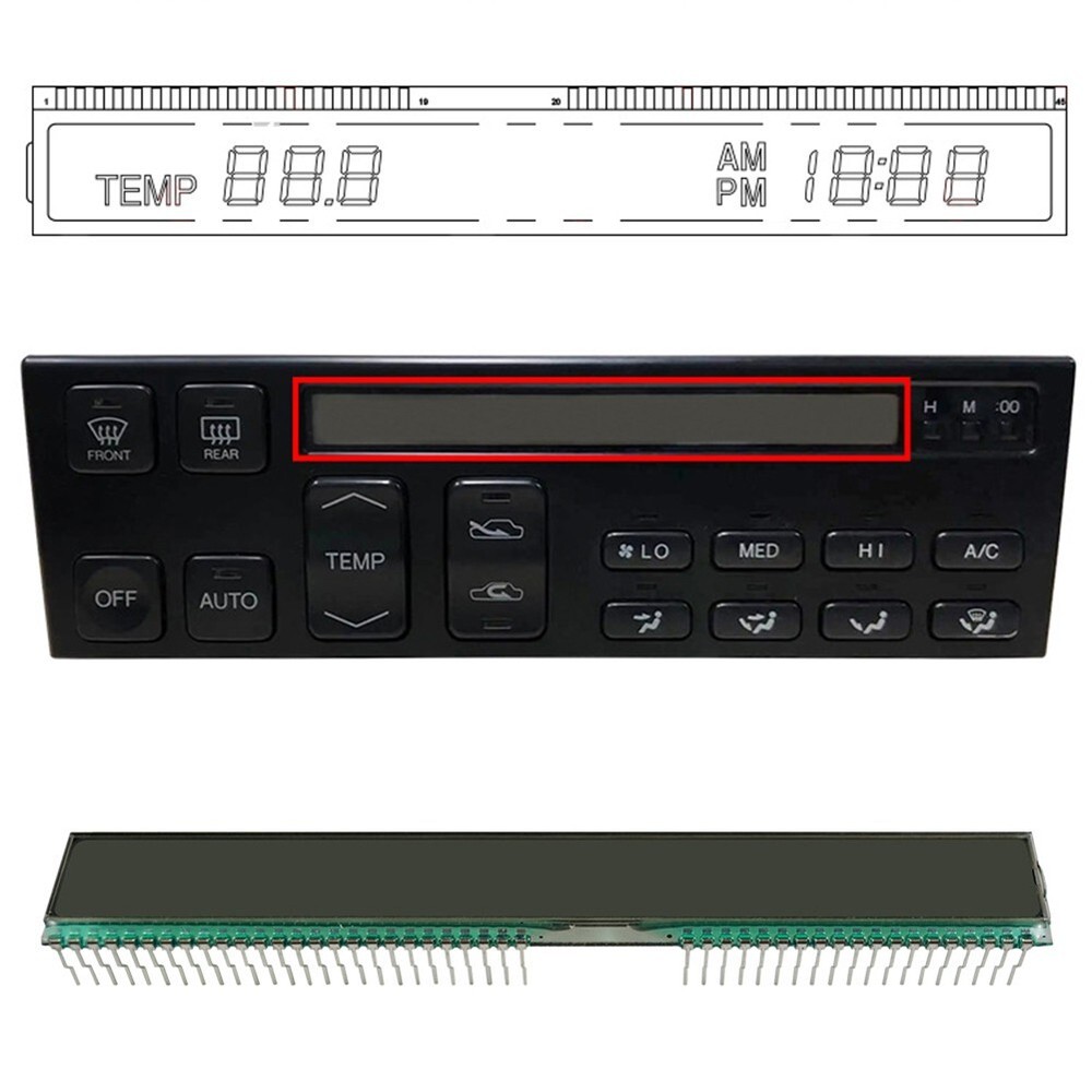 Replacement AC Climate Control Display for Lexus LS400 Models from 90 to 92