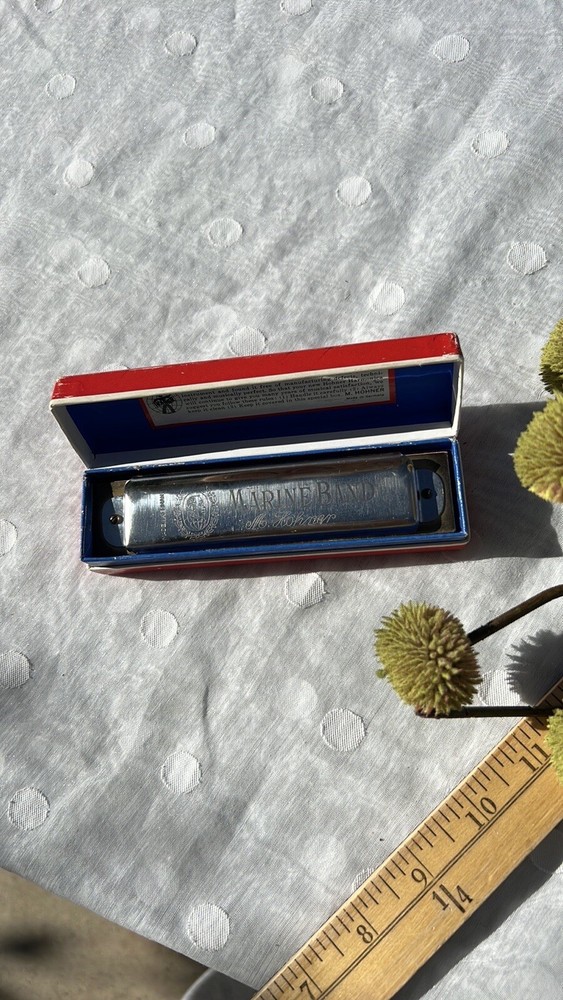 VINTAGE MOHNER HARMONICA IN BOX.