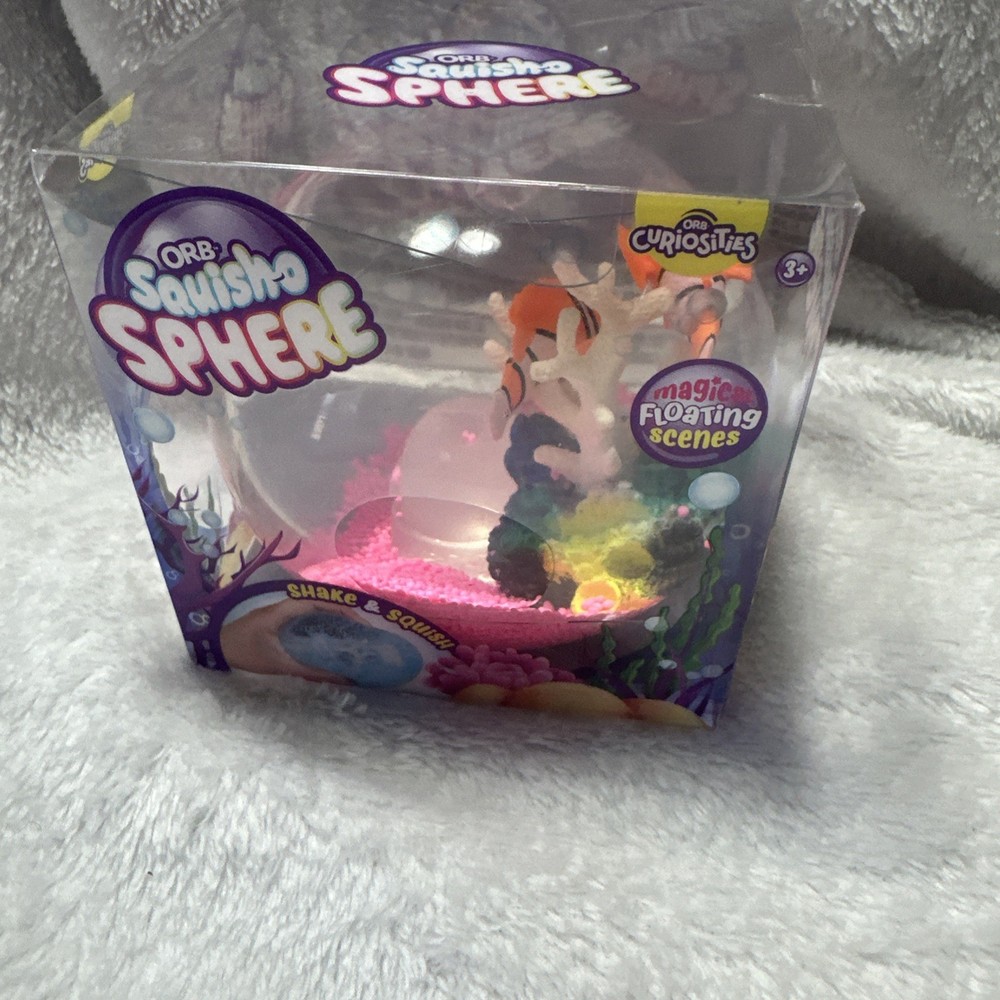 ORB Squisho Sphere Magic Floating Scenes Sensory Toy Squeezable Stress Reliever