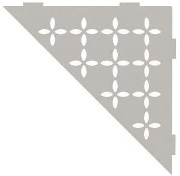 Schluter Systems Triangular Corner Shelf-E - Floral Design - Greige (SES1D5TSBG)