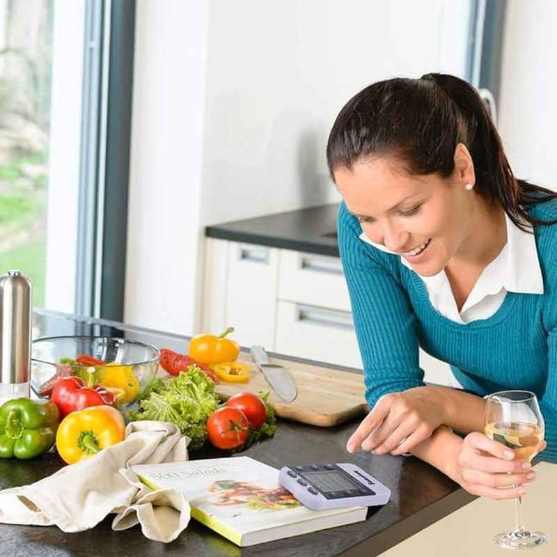 Digital Kitchen Timer Dual Timers 3 Channels Count Up/Down Cooking Timer Large