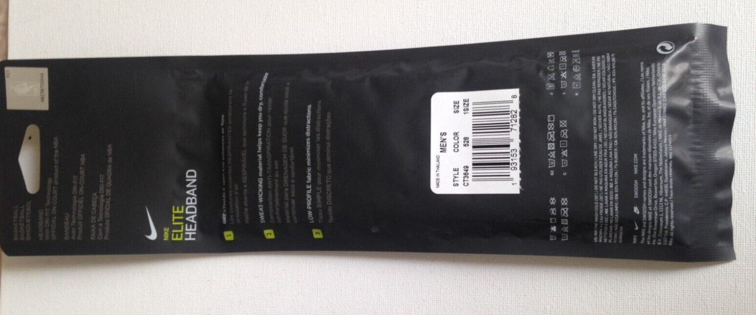 Nike Basketball NBA Purple Headband Elite Headbands CT3649-528