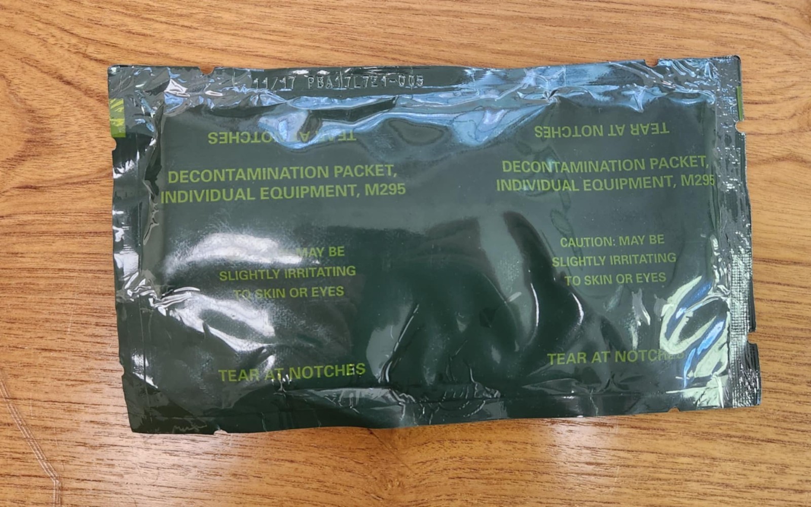 Decontamination Packet, Individual Equipment, M295, U.S. Army