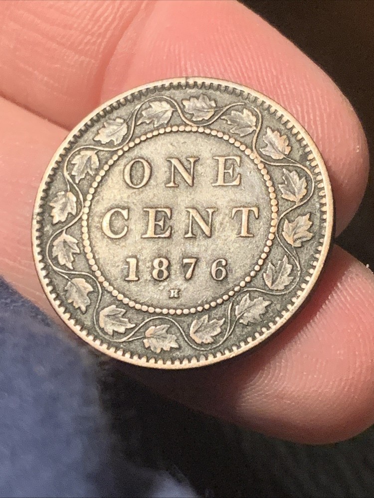 CANADA 1876 H - 1 CENT VICTORIA LARGE CENT