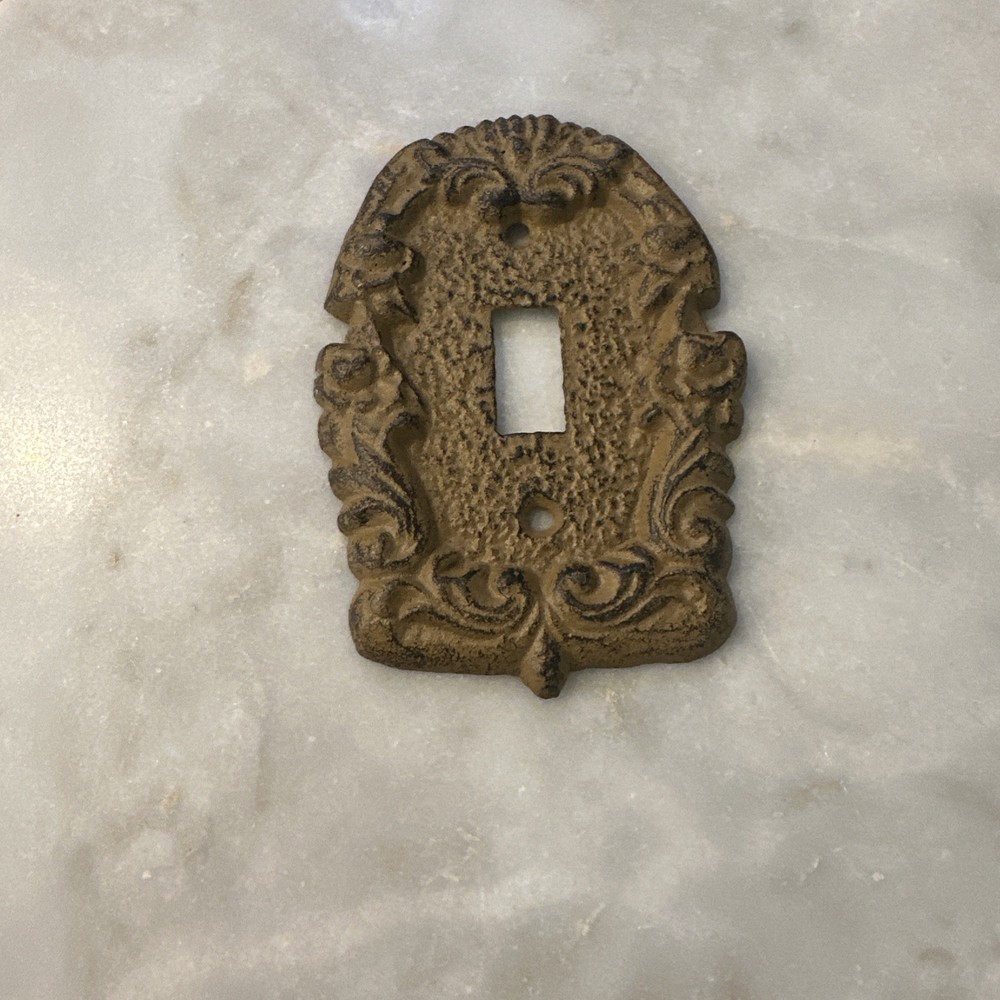 Vintage Brown Toggle Switch Plate