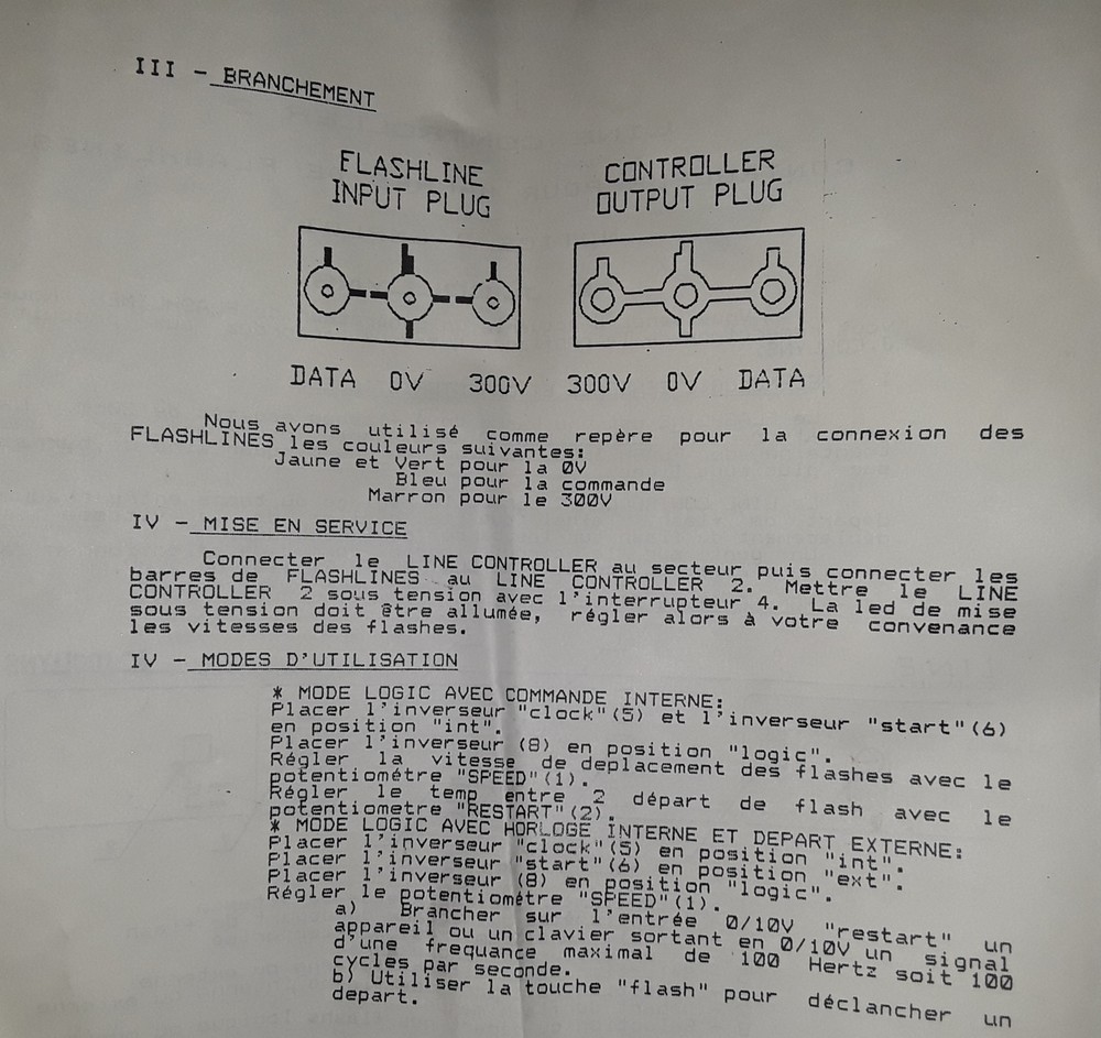 Flash Line Controller 2 J.Collyns Made in France (New!)