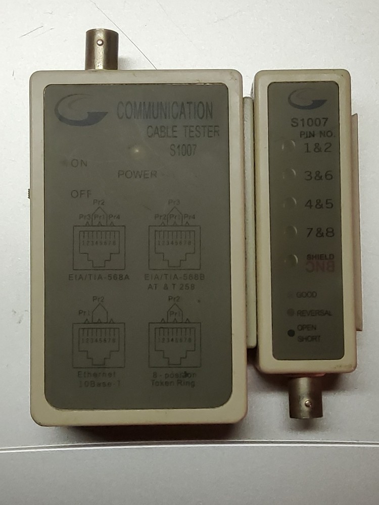 Network Cable Tester S1007 TESTED Working (this was my personal tester)