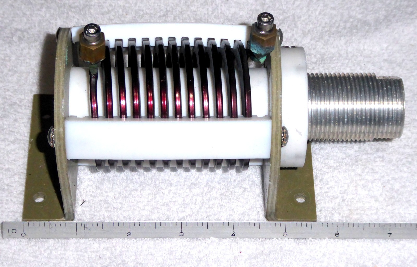 High Current Flat Wound 4.5uH Transmitter Inductor Coil Assembly