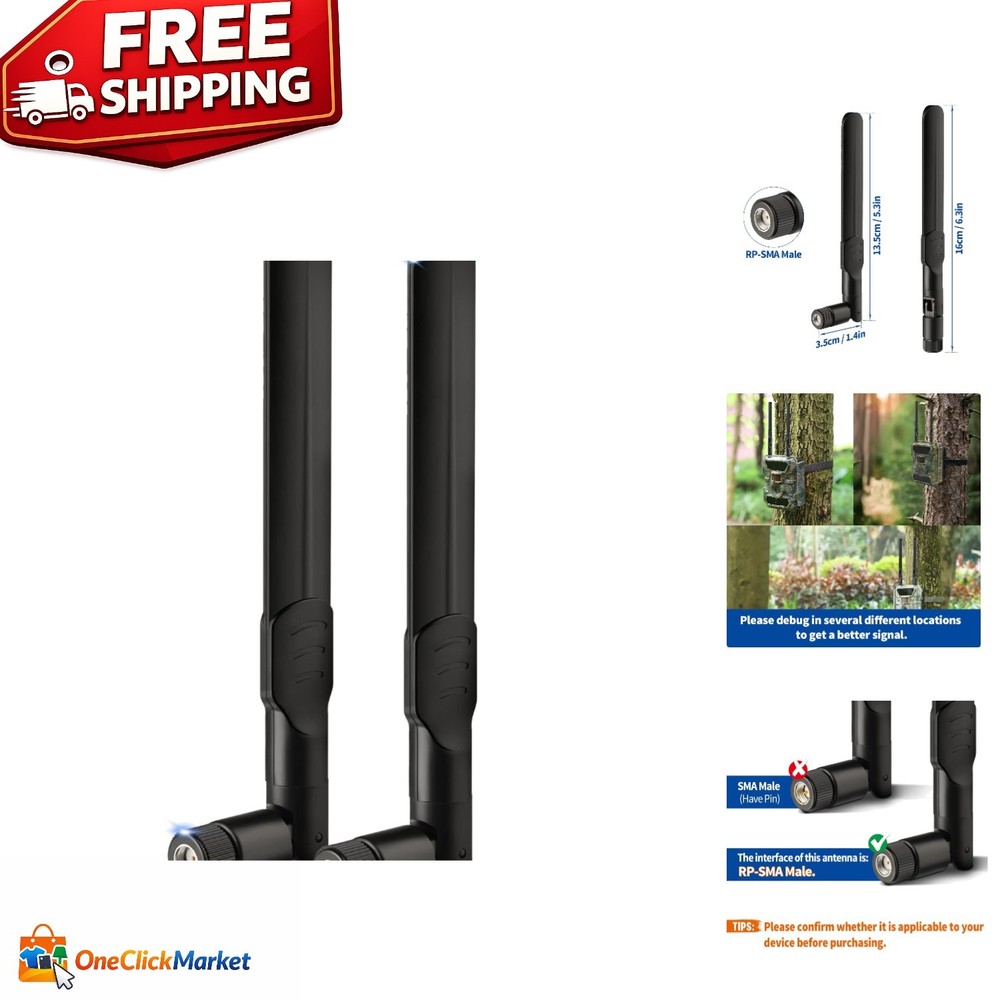 Omnidirectional 4G LTE Cellular Antenna 8dBi - 2-Pack for Enhanced Connectivity