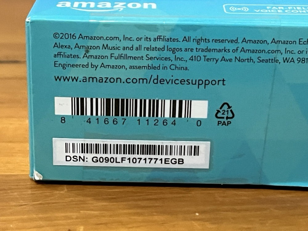 NEW in box Amazon Echo Dot Smart Speaker 2nd Generation Black voice control