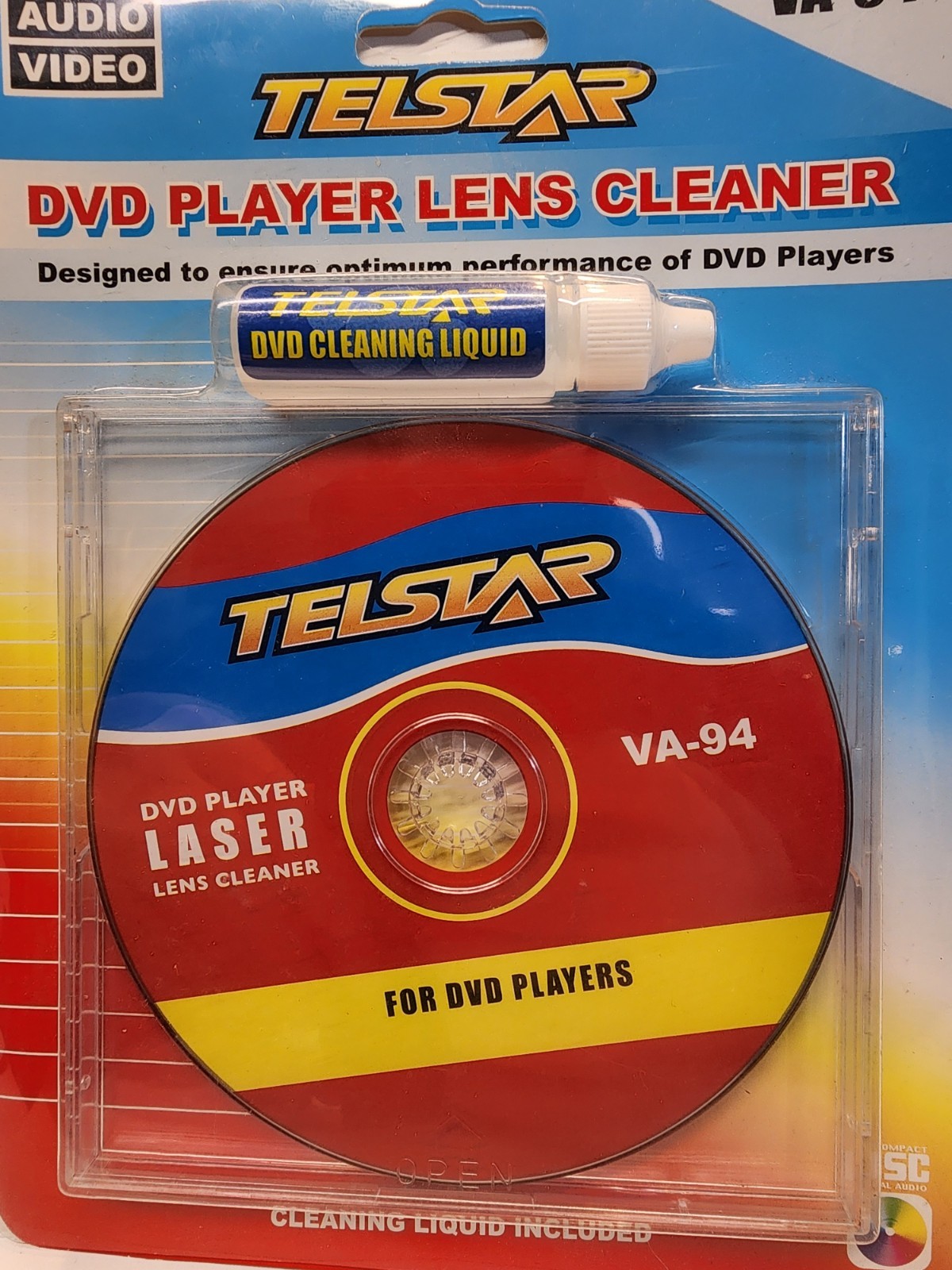 DVD Player Lens Cleaner Disc with Cleaning Solution – Laser Lens Cleaning Kit