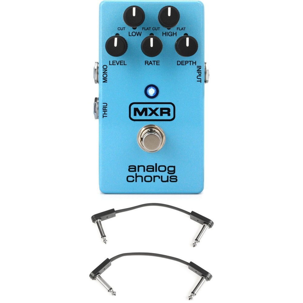 MXR M234 Analog Chorus Pedal with EBS Patch Cables