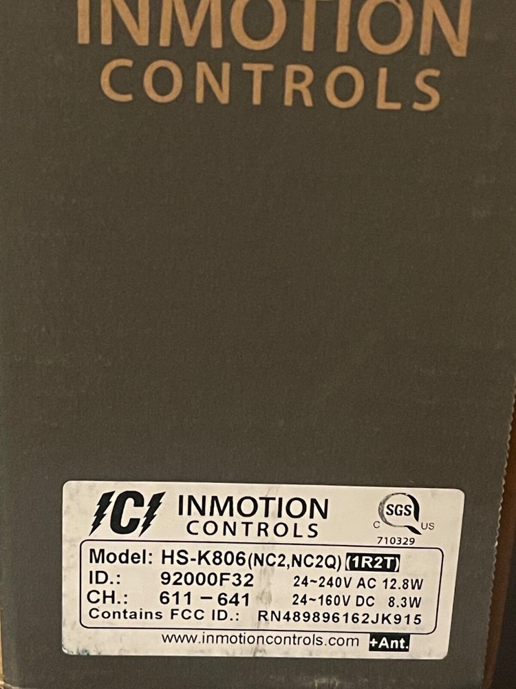 Inmotion K Series K806 System Wireless Pendant