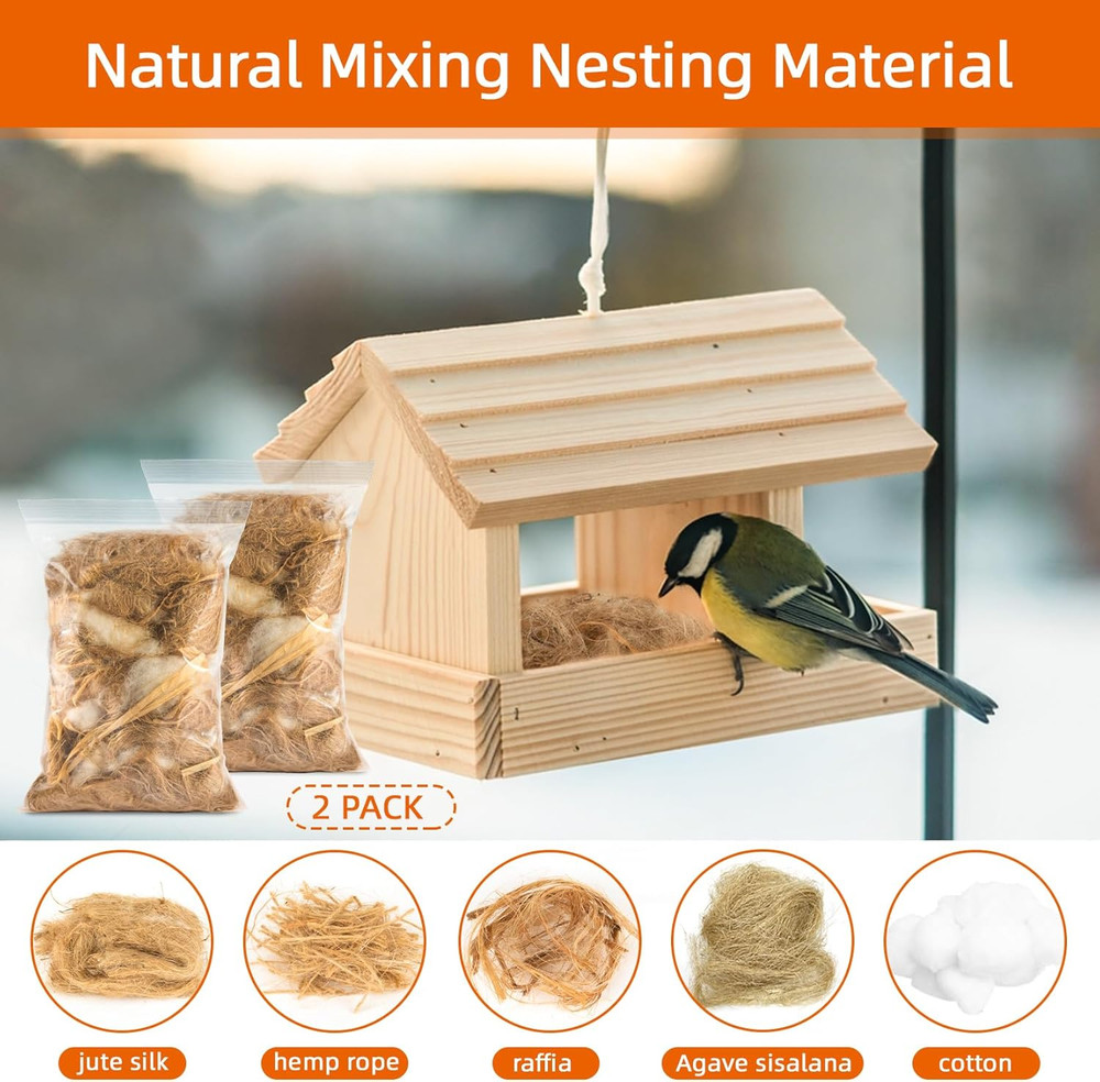 Bird Nesting Material - Bird Nests Bedding Hummingbird Nesting Material Mixin...