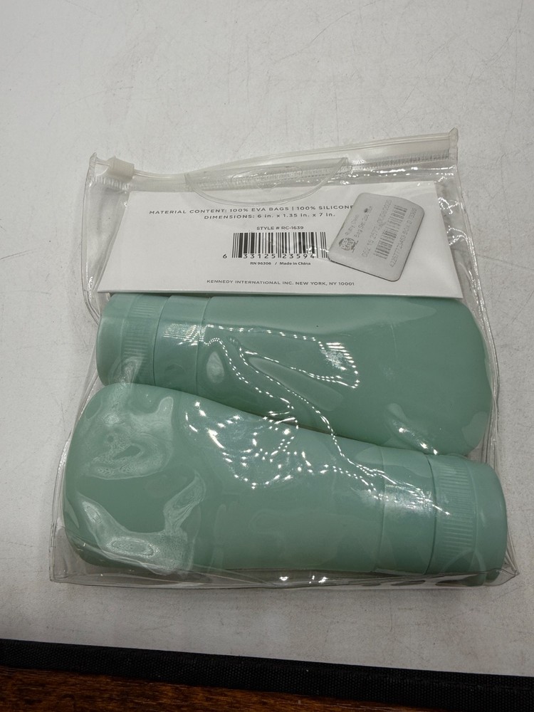 Ruby + Cash Silicone Bottle Set 2 Piece Set TSA Friendly