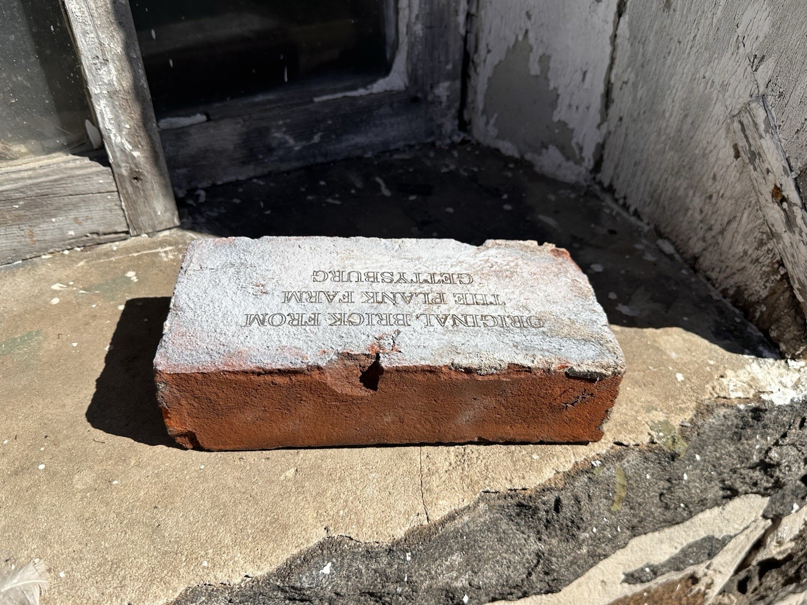 Original Antique Historical Brick From The Plank Farm Gettysburg Civil War