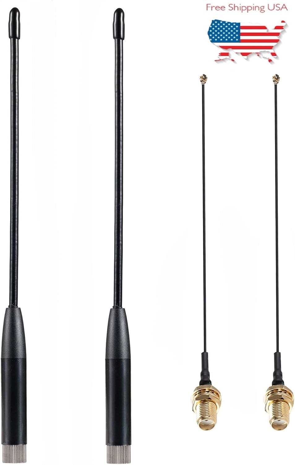 915MHz LoRa Meshtastic Whip SMA Male Omni Antenna 10dBi Gain(2 Sets)