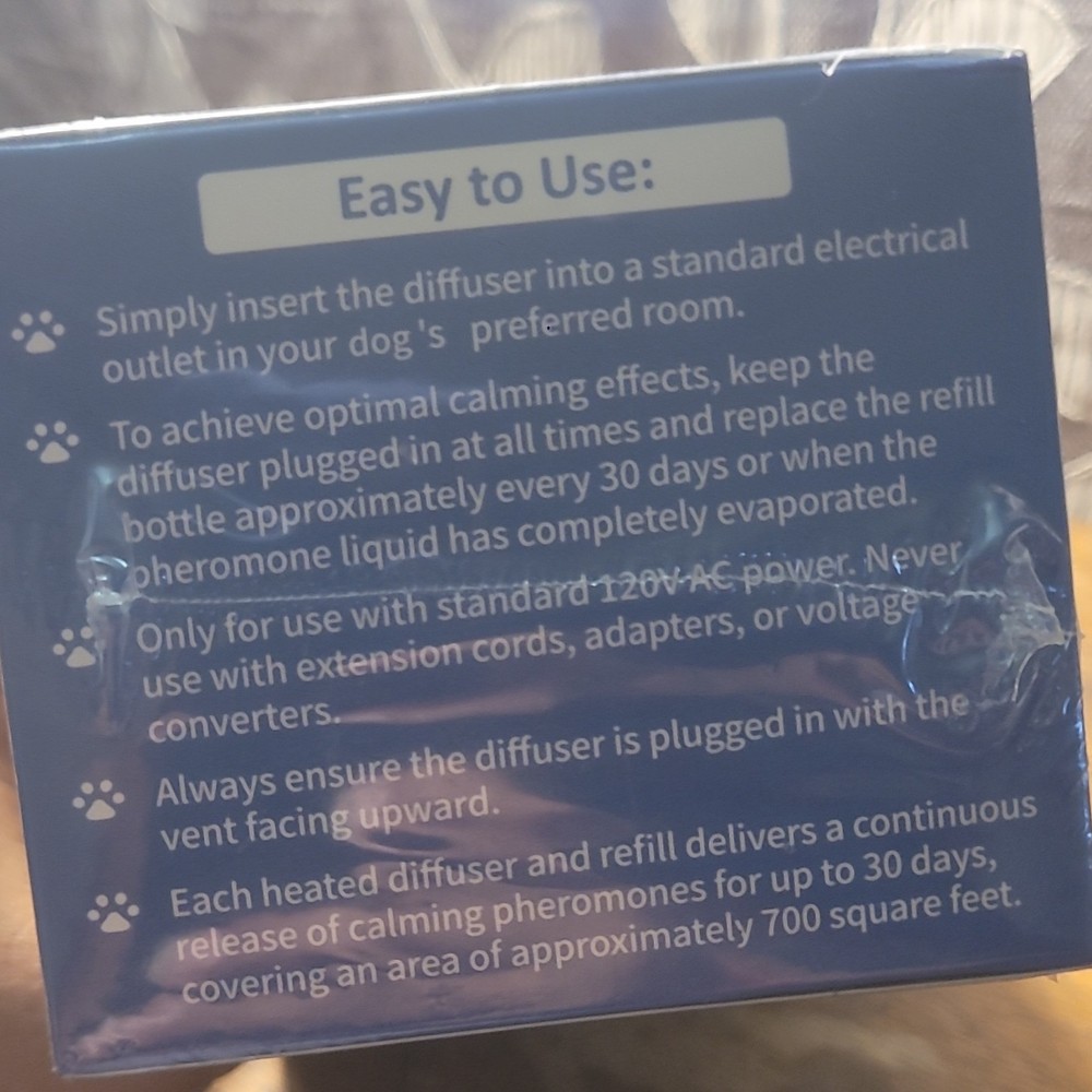 Yirr Dog Calming Pheromone Diffuser Kit Blue 48ml Refill