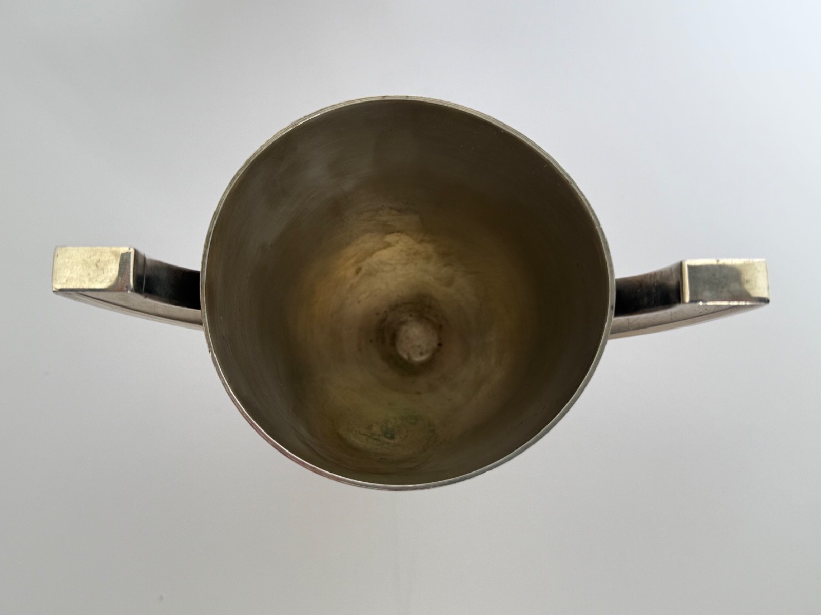 Paquebot Liberte ocean liner silver cup Orfevrerie Wiskemann 8 gram silverplate