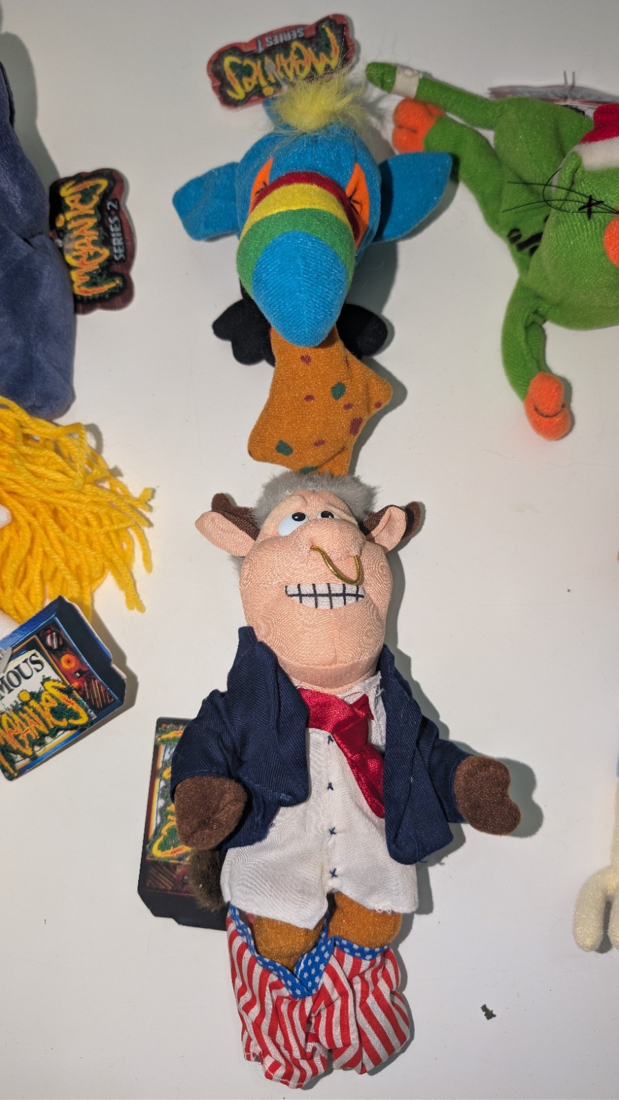 Vintage Meanies Spoof Beanie Plush - Lot of 6 NWT Series 1 & 2 & Infamous Shock