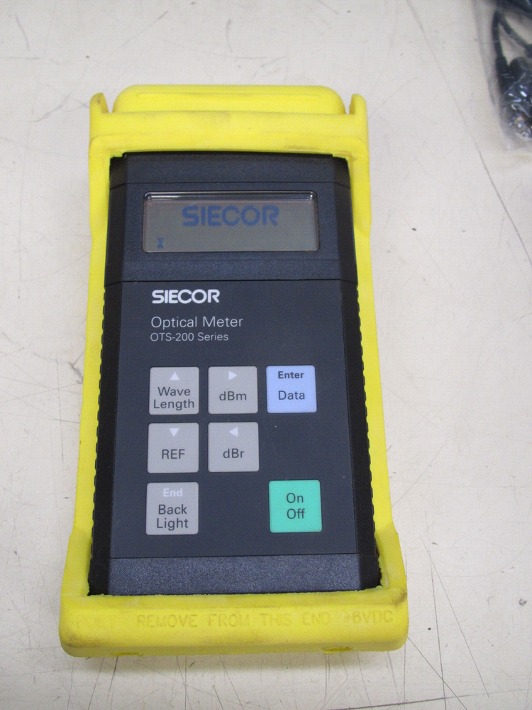 Siecor ORS-200 Optical Meter w/ OS-300 Optical Source & Accessories Used
