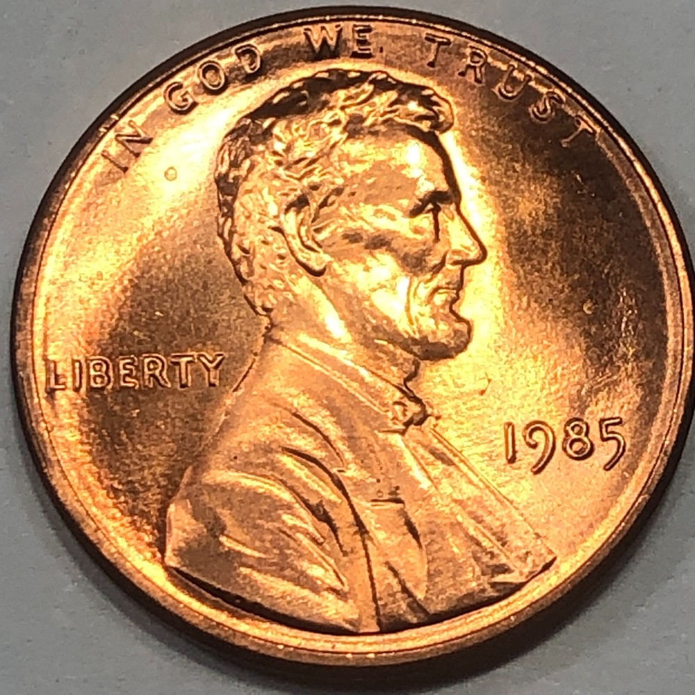 1985 P&D  Uncirculated Lincoln Memorial Cent Set