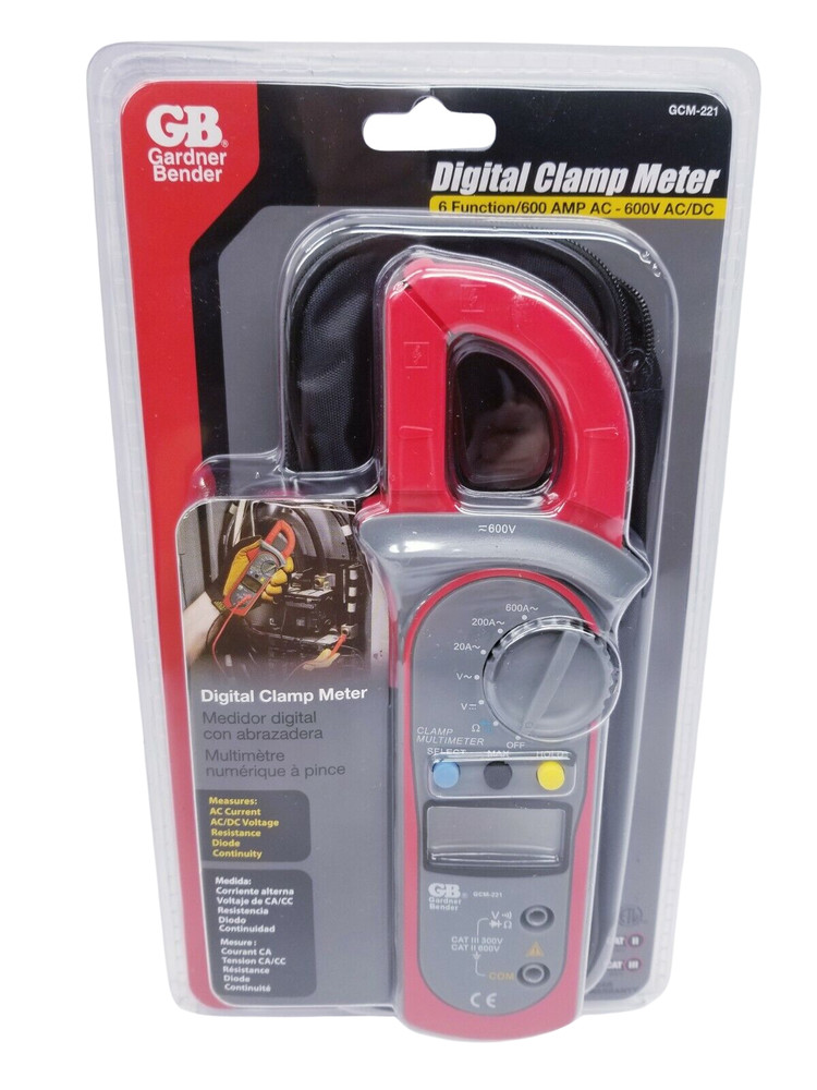 Gardner Bender GCM-221 Digital Clamp Meter - Professional-Grade Electrical Tool