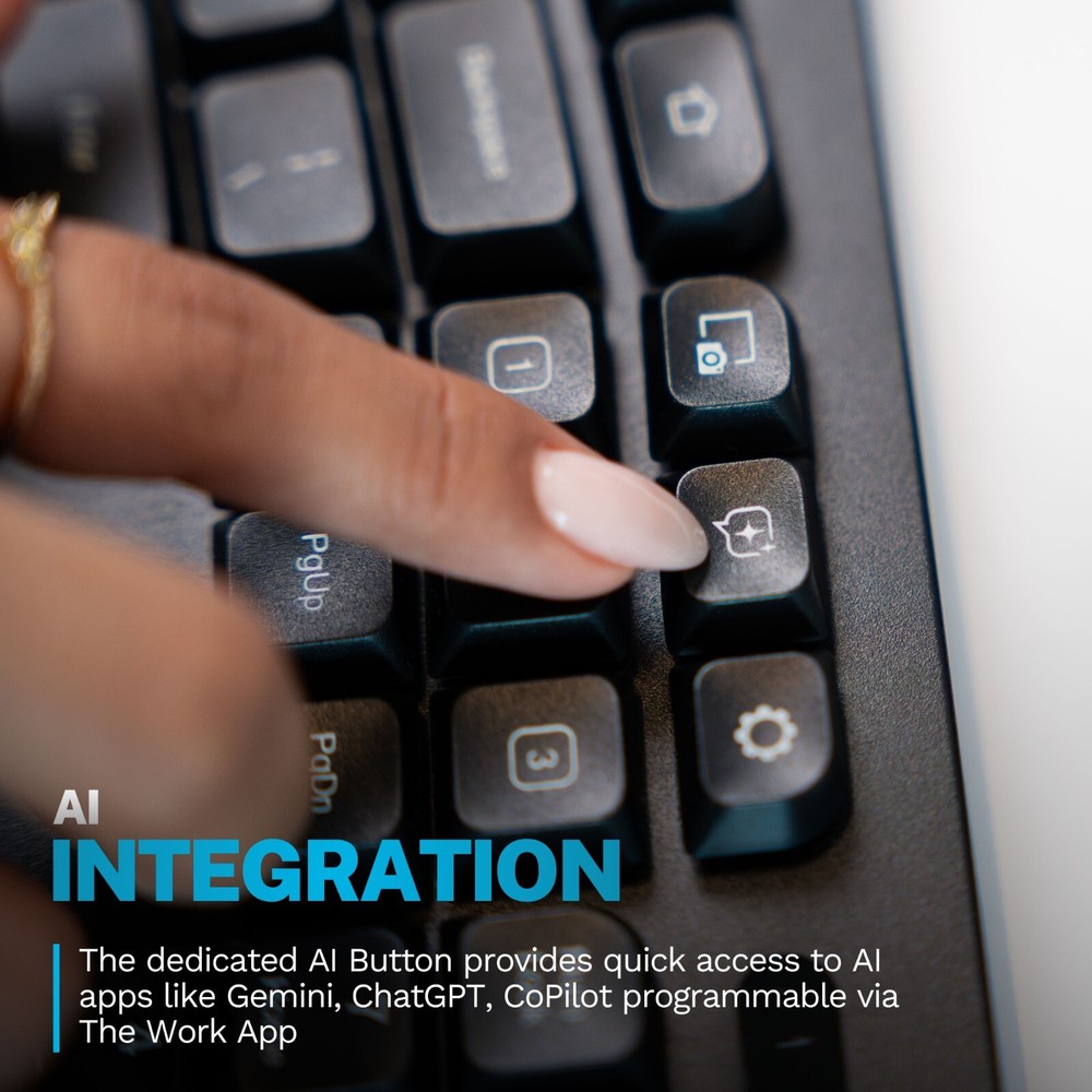 JLab Flow Wireless Keyboard & Mouse Combo: Multi-Device, Ergonomic Design, USB-C