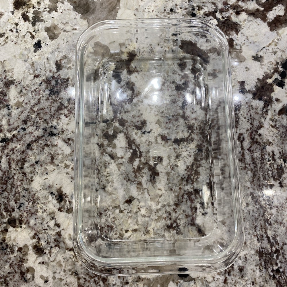 Vintage Pyrex 604-B Clear 2.3 Liter Rectangular Baking Dish 26x17x5 cm A20