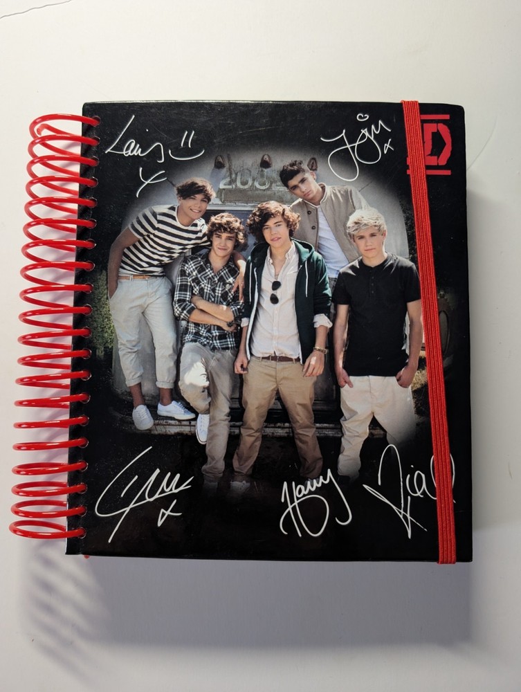 One Direction 1D Spiral Notebook Journal Planner & Notebook with Stickers