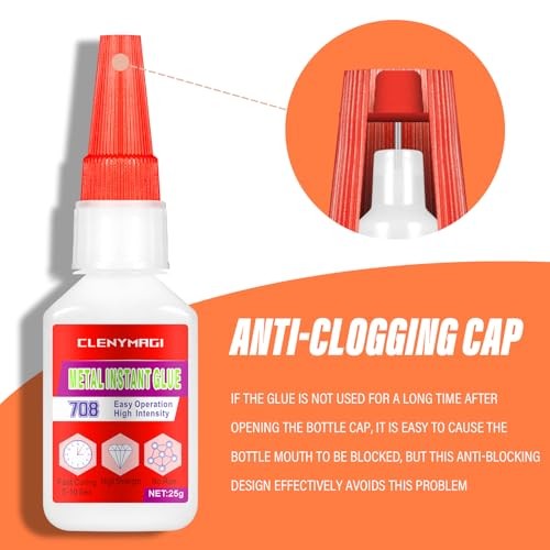 Wateproof Clear Metal Superglue - Instant Drying - 1 Pack