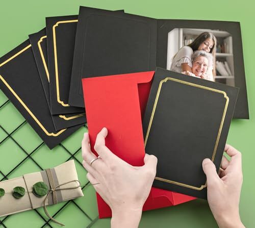 400 Pack Photo Folders for 4X6 or 5X7 Paper Cardboard Frames Picture Folder