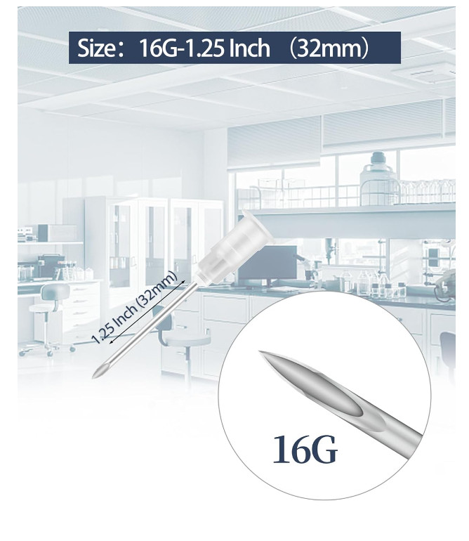 23G Needle Luer Lock Package 100 Pcs 16 18G 20 21G 22 25G 27G 30 Gauge FAST SHIP