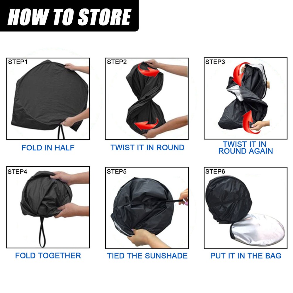 Custom For Mercedes Benz E-Class GLC Front Windshield Sun Shade Cover Foldable